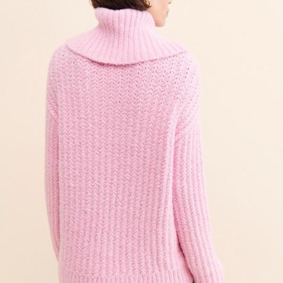 Maeve by Anthropologie Pink Turtleneck Pullover Sweater - Picture 6 of 7